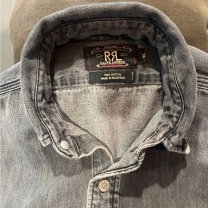 Ralph Lauren RRL black cotton work shirt